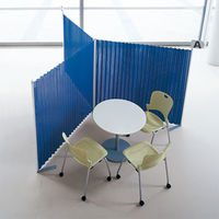 トヨダプロダクツ クロスパーティション ダークブラウン 幅462～1800×奥行404×高さ1529mm 10259 1台 蛇腹パーテーション 自立