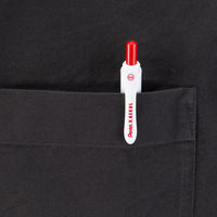 ぺんてる　アスクル　なめらかインクボールペン　0.5mm　赤  オリジナル