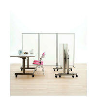 【アウトレット】サンテック フォールディングテーブル 対面タイプ ホワイト 幅1500×奥行800×高さ700mm 1台