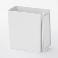 無印良品 ポリプロピレンごみ箱 角型 ミニ（約0.9L） 約幅7×奥行13.5×高さ14cm 良品計画