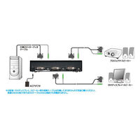 サンワサプライ フルHD対応DVIディスプレイ分配器（2分配） 2台用 VGA-DVSP2（直送品）