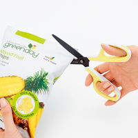 プラス はさみ フィットカットカーブ フッ素 WH/YL 34546 1セット(3本)（直送品）