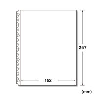 リヒトラブ(LIHIT LAB.) 26穴クリヤーポケットB5 G49060 1袋（20枚入）