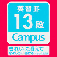 コクヨ キャンパス用途別英習罫13段3.5mm罫 ノ-30F13NP 1セット(10冊)