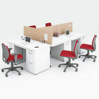 オカムラ スチールOAデスク ビラージュ VILLAGE 脇机 3段 ホワイト 幅400×奥行700×高さ700mm 1台（取寄品）