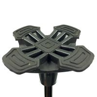 フジホーム かるがもE伸縮4点DX レッド 杖 多点杖 自立式 握りやすい 疲れにくい 高齢者 散歩  WB3776 1本