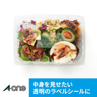 エーワン（A-one）ラベルシール パッケージラベル つや消しフィルム インクジェット シール A4 透明 65面  7シート  29444