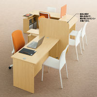 アール・エフ・ヤマカワ 木製カウンター ローカウンター 仕切パネル ウォルナット 幅850×奥行18×高さ1210ｍｍ RFLC2-SCR-DM 1枚