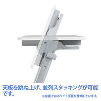 【組立設置込】TOKIO 平行フォールディングテーブル ダーク 幅1800×奥行450×高さ720mm 1台（取寄品）