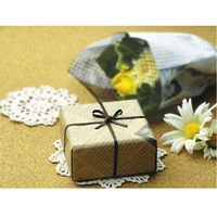 ササガワ　包装紙　半才判　カーディアングレー茶　49-1421　ラッピング　1袋（50枚入）