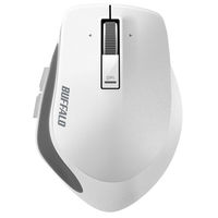 バッファロー プレミアムフィットマウス Mサイズ ホワイト BSMBW500MWH 1個（直送品）