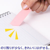 アスクル 貼ってはがせるオフィスのふせん 75×25mm　ピンク 60冊（20冊×3パック）  オリジナル