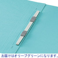 コクヨ フラットファイルNEOS（ネオス） A4タテ 2穴 オリーブグリーン（緑） 30冊 フ-NE10DG