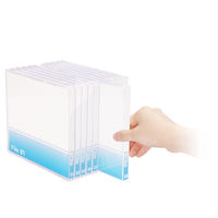 エレコム Blu-ray/DVD/CDプラケース 10mm/1枚収納 CCD-JSCN10CR 1パック(10枚入)（直送品）