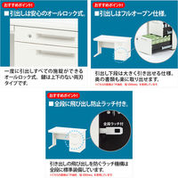 オカムラ スチールOAデスク ビラージュ VILLAGE 両袖机 ホワイト 幅1400×奥行700×高さ700mm 1台
