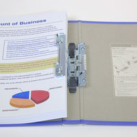 キングファイル　スーパードッチ　脱着イージー　A4タテ　とじ厚20mm　グレー　3冊　キングジム　両開きパイプファイル　2472Aクレ