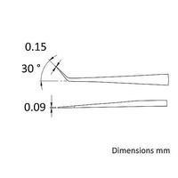 ワイ・エム・ティ 超精密ピンセット ID-65A 1本 1-8186-01（直送品）