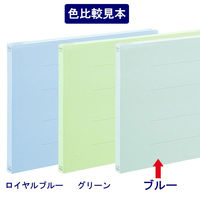 アスクル フラットファイル A4ヨコ ブルー エコノミータイプ 10冊  オリジナル