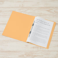 プラス　フラットファイル厚とじ　A4タテ　3冊　イエロー　No.021NW　樹脂製とじ具