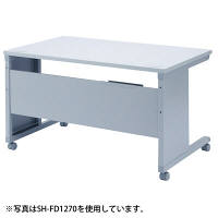 サンワサプライ SH-FDシリーズ　SOHOデスク（キャスター付） 平机 引出し無し ライトグレー 幅800×奥行700×高さ700mm 1台（直送品）