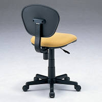 サンワサプライ　低反発OAチェア　オフィスチェア　肘無し　イエロー　SNC-MU1RYK　1脚　（直送品）
