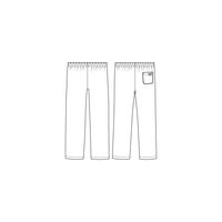 フォーク PANTONE(パントン)スクラブパンツ（男女兼用・ストレートパンツ）グリーン L 6003SC 1枚（直送品）