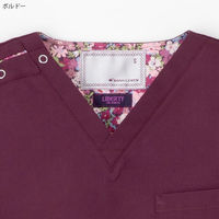 ナガイレーベン 男女兼用スクラブ ボルドー M LBL-4372 1枚　スクラブ