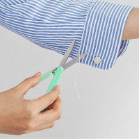 プラス ツイッギー フィットカットカーブ携帯はさみ ピーチ×ミント 34573