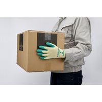 【天然ゴム背抜き手袋】 ショーワグローブ グリップ No.310 グリーン S 1双