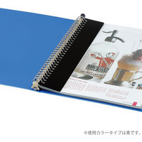 コクヨ　クリヤーブック（替紙式）　A4タテ　30穴　18ポケット　青　ブルー　ラ-320B　1冊