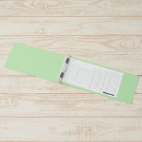 プラス　フラットファイル（統一伝票用）樹脂製とじ具　背幅28mm　グリーン　NO.062NW　76036　1セット（30冊：10冊入×3）