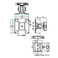 モニターアーム　ディスプレイアーム　1画面　シングル　27インチ対応　12kgまで　CR-LA302　サンワサプライ　1台（直送品）