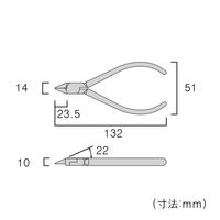 フジ矢 皮むきニッパ 10-125 1個