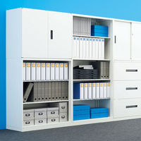 オカムラ スチール収納VILLAGE オープン（シェルビング） 5段 本体（下置き） 幅900×奥行450×高さ1850mm ホワイト 1台（取寄品）