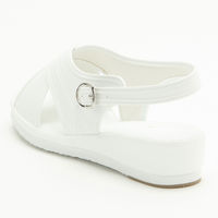 ストリックスデザイン ゆったりクロスサンダル ホワイト L SK-009 1足　ナースサンダル