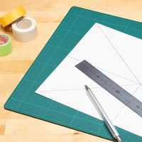 コクヨ　カッティングマット（両面仕様）　300×450mm　グリーン　マ-42N　1セット（2枚）