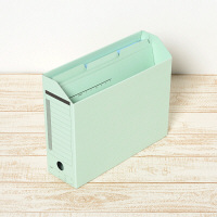 プラス　カットフォルダー　マチなし　3山　ブルー　FL-063IF　87205　1袋（3枚入）