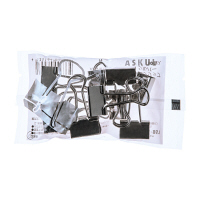 アスクル　ダブルクリップ　小　シルバー　1セット（200個：10個入×20パック）　幅19mm  オリジナル