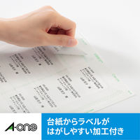 エーワン（A-one）ラベルシール 表示・宛名ラベル マット紙 インクジェット 封筒  A4 10面  100シート 徳用 28940