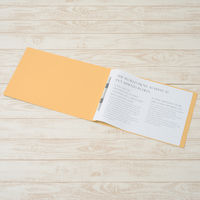プラス フラットファイル A3ヨコ 樹脂製とじ具 イエロー 黄色 10冊 No.002N