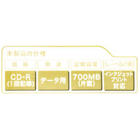 アスクル CD-R 50枚 詰め替え CDR.PW50R.AS 1箱（6パック300枚入）  オリジナル