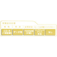 アスクル CD-R 10枚 プラケース CDR.PW10P.AS 1箱（10パック100枚入）  オリジナル