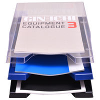 伊藤忠リーテイルリンク　レタートレー（A4タテ）　黒　1セット（6個）