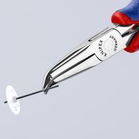 エスコ 145mm 精密用プライヤー(グリップ付/半丸/45 ゚ベント EA537KR-14 1丁（直送品）