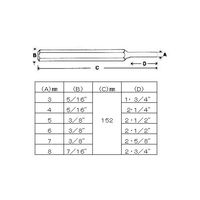 エスコ 6本組 ピンポンチ EA572MH 1組（直送品）