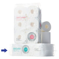 トイレットペーパー オリジナルトイレットロール スマートエコノミー シングル 120m パルプ PEFC認証紙 1箱（6ロール入×9パック） オリジナル