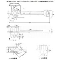 エスコ 250mm ドラム缶レンチ(ノンスパーク) EA991JM-1 1丁（直送品）