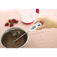 ドリテック　お知らせアラーム付　クッキング温度計　ホワイト　O-263WT 1個