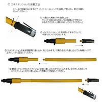 エスコ 2，000bpm/14.8mm ロングハンドルエアーチゼル EA159RD-10 1個（直送品）