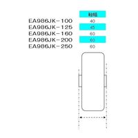 エスコ 100mm キャスター(自在金具) EA986JK-100 1個（直送品）